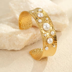 Textured Gold Cuff