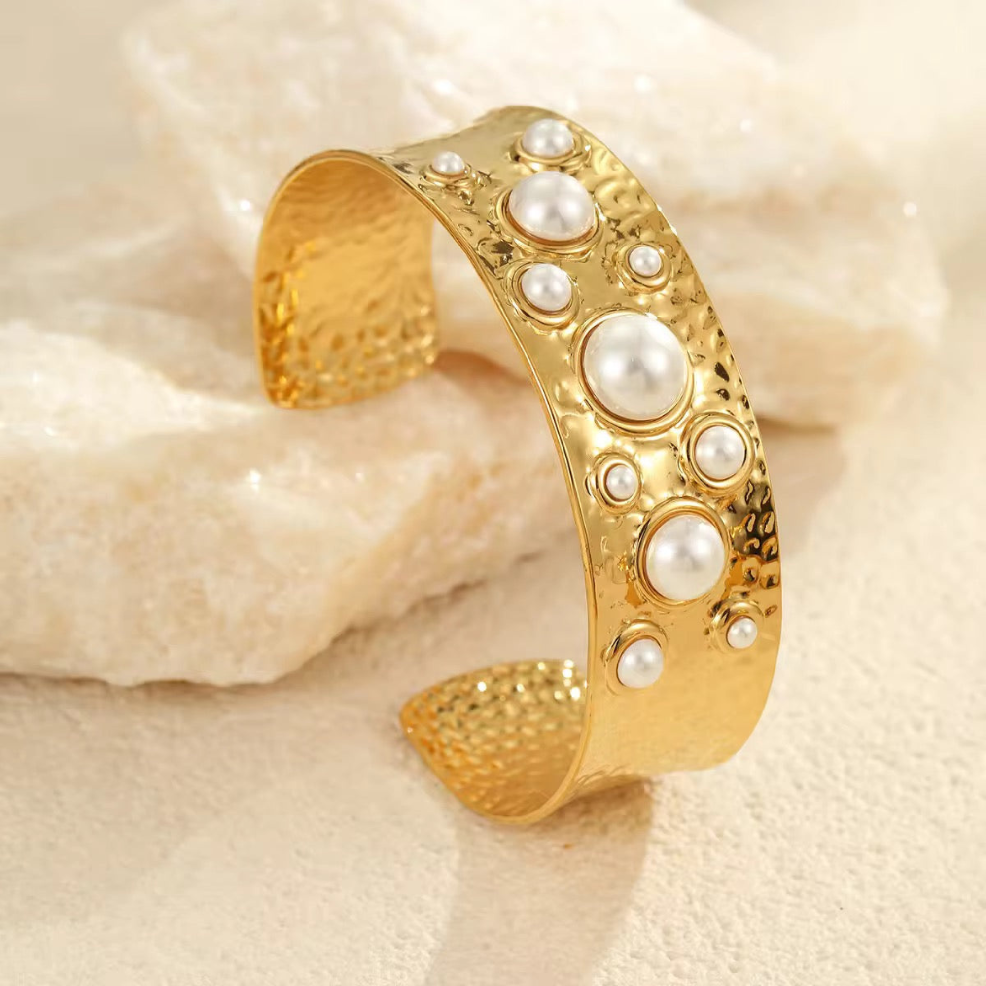 Textured Gold Cuff