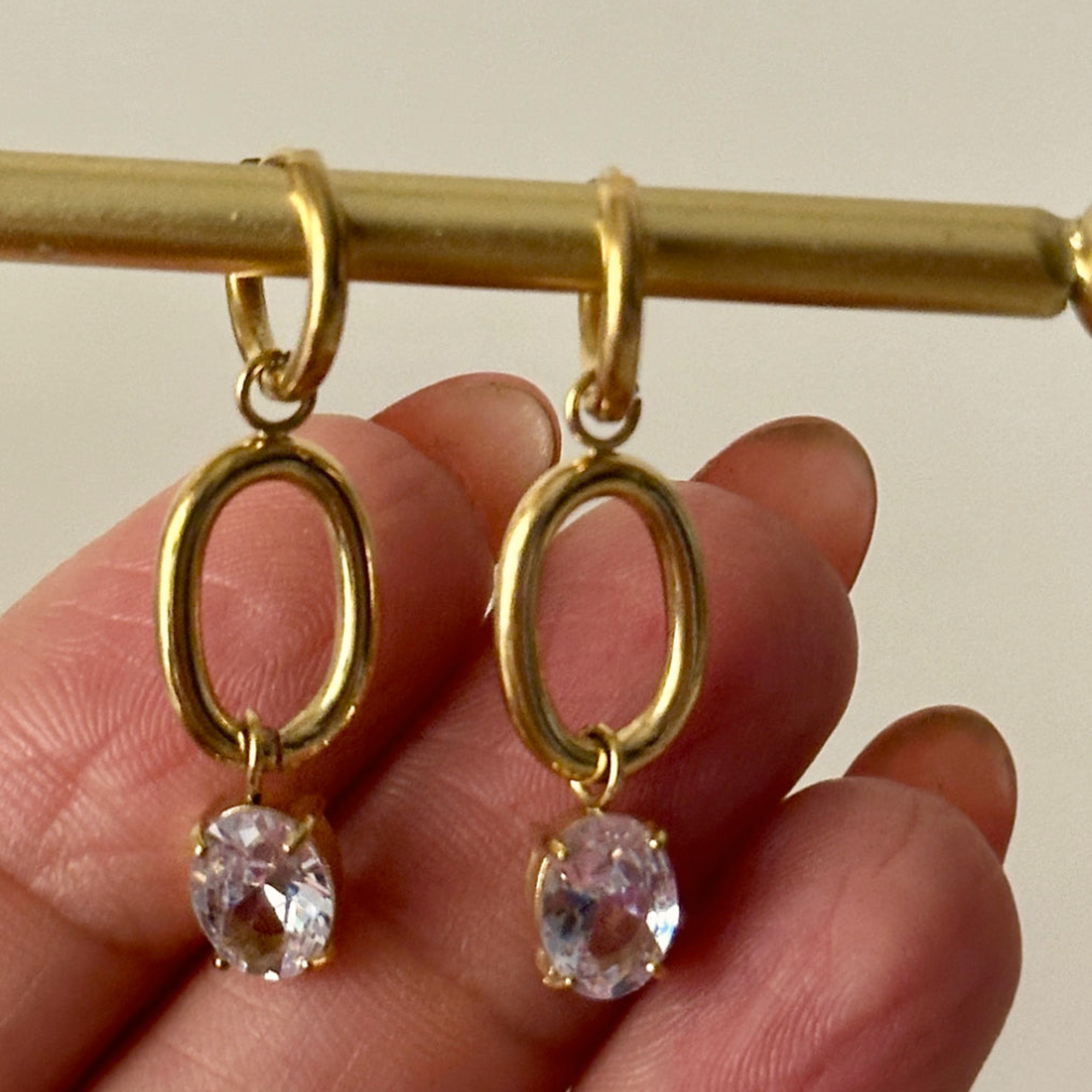Zircon Drop Dangler