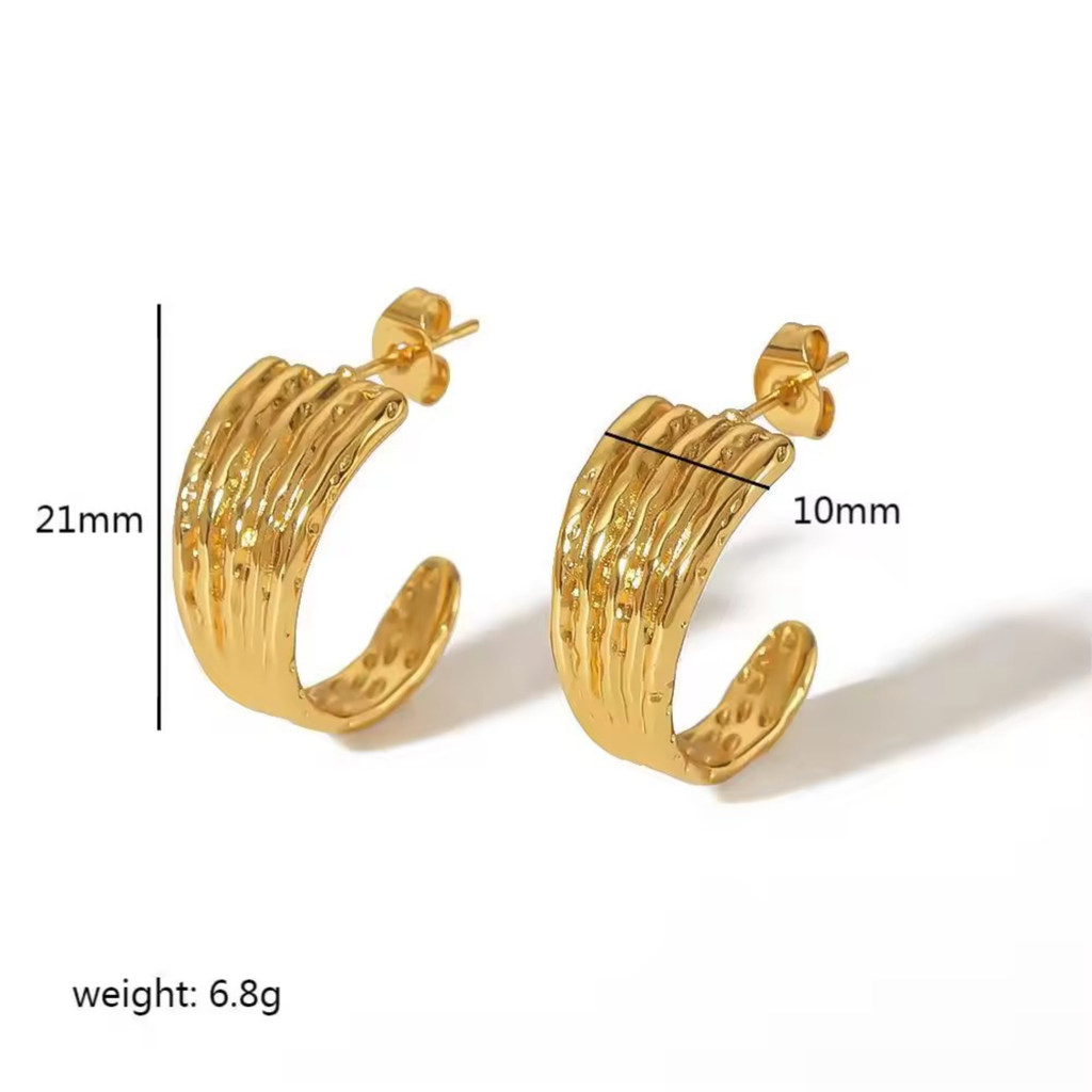 Jasmine Half Hoops