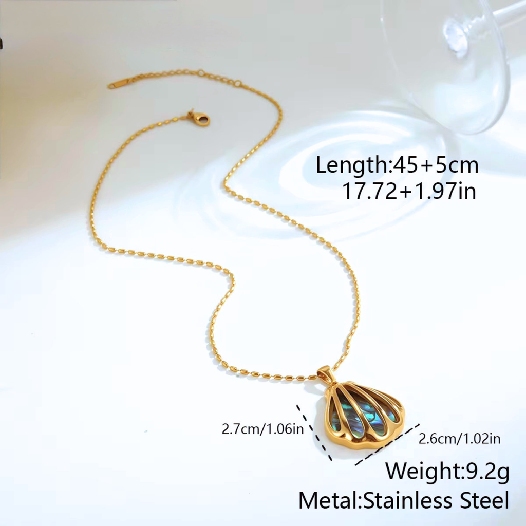 Abalone Shell Set ( Necklace and Earrings)