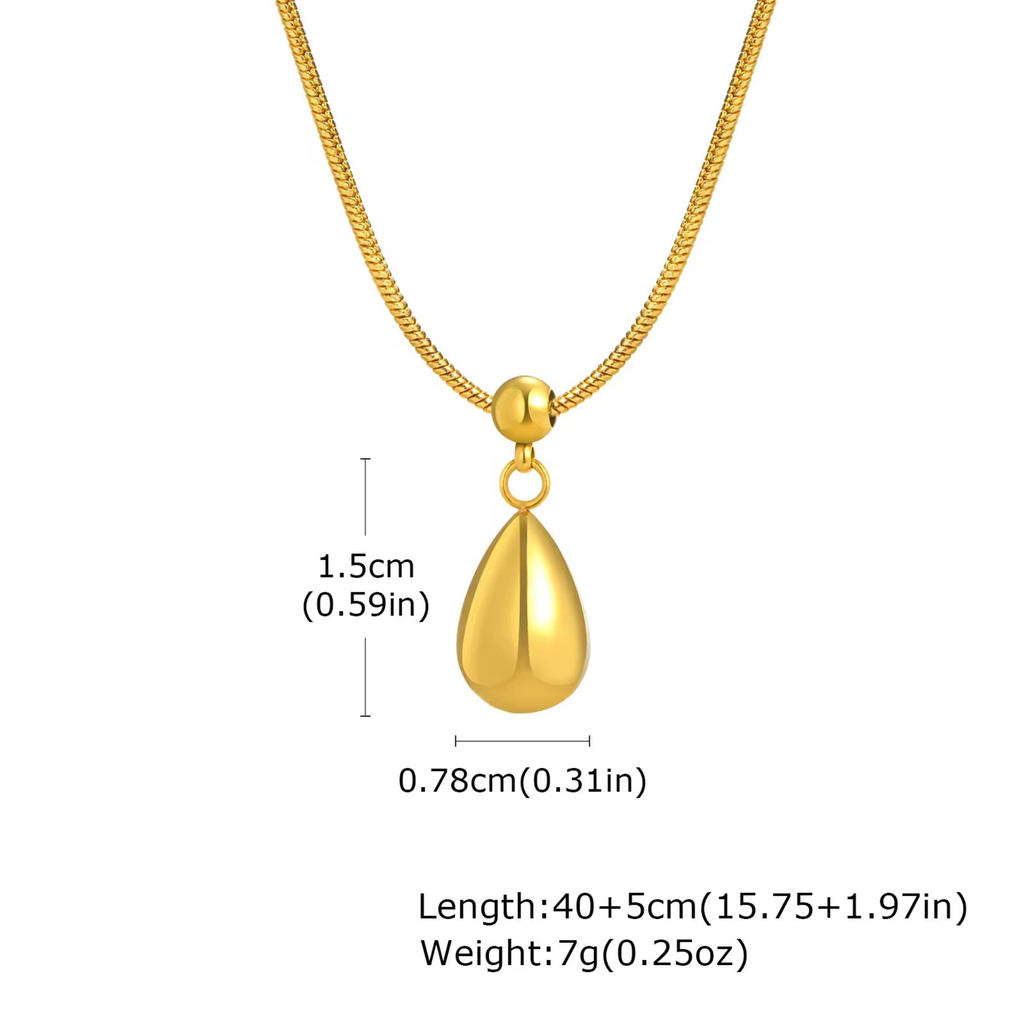 Golden Dew Drop Necklace