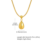 Golden Dew Drop Necklace