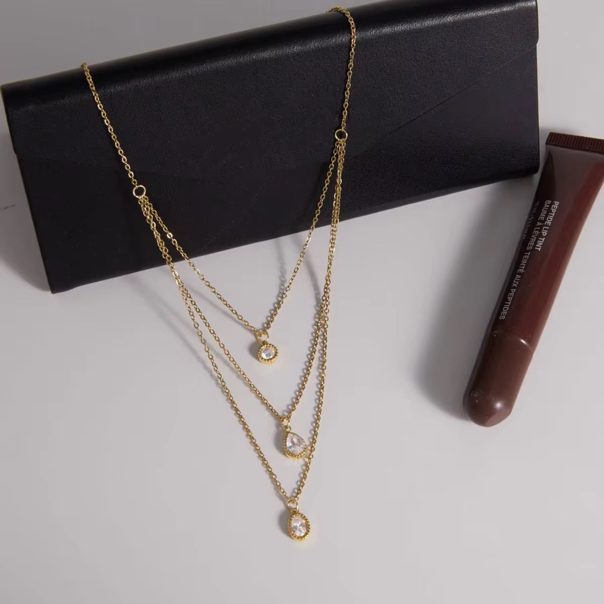 Dewdrop layered Necklace