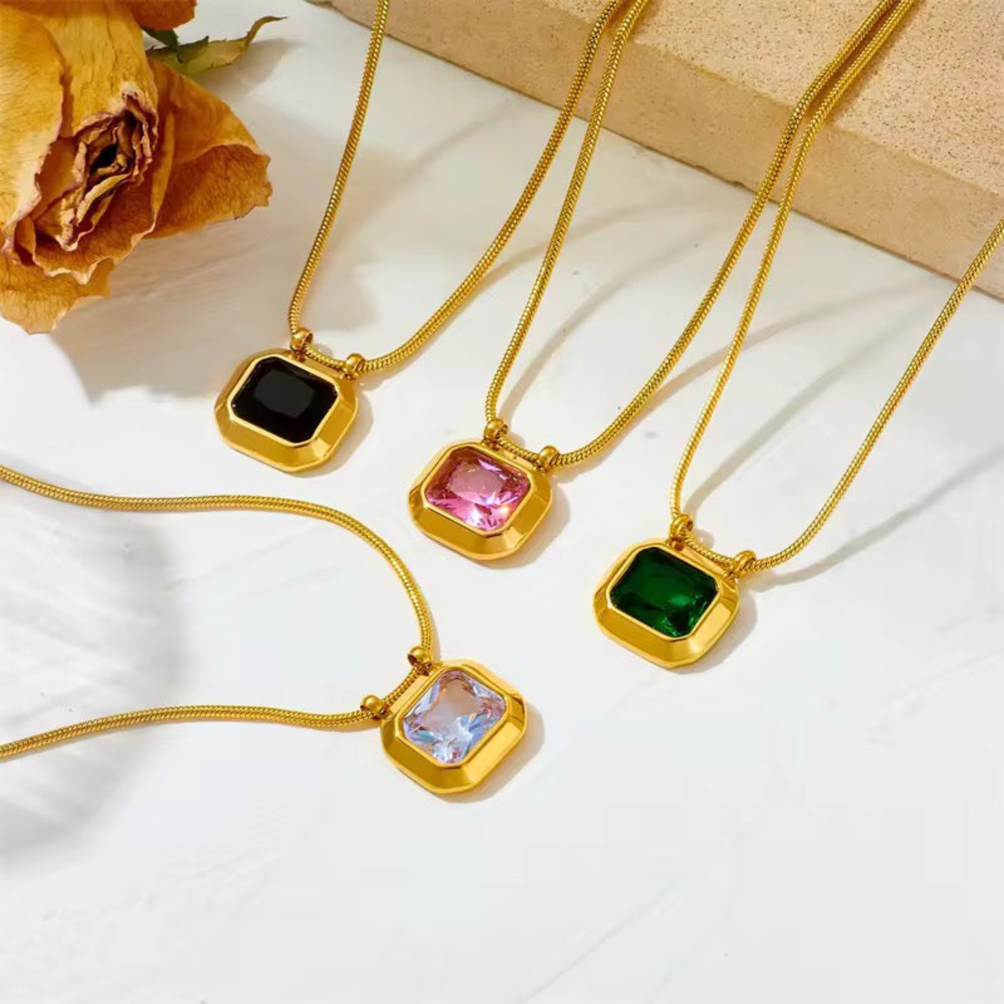Square Signet Necklace
