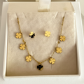Golden Clover Charm Set
