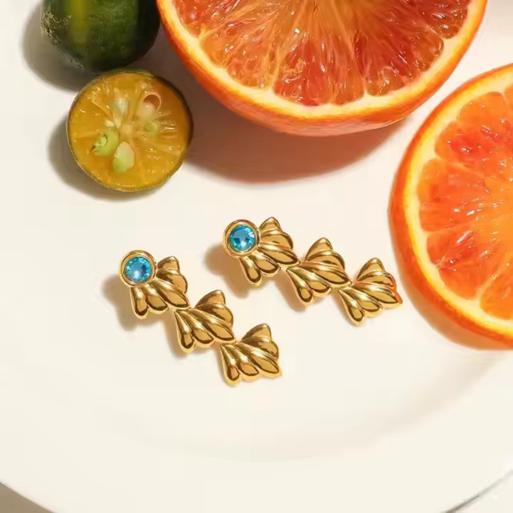 Blue Mist Drop Earrings