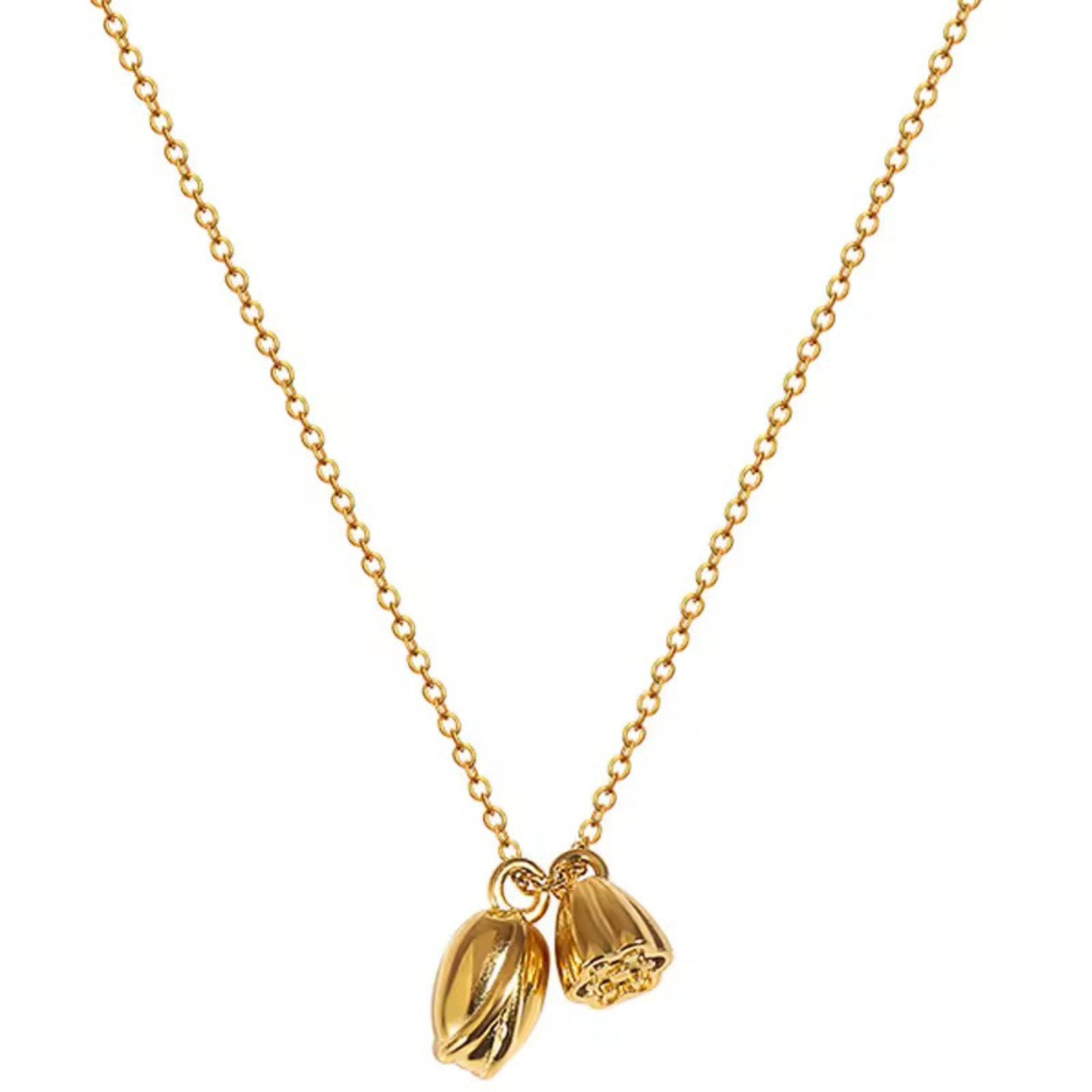 Golden Bloom Duo Necklace