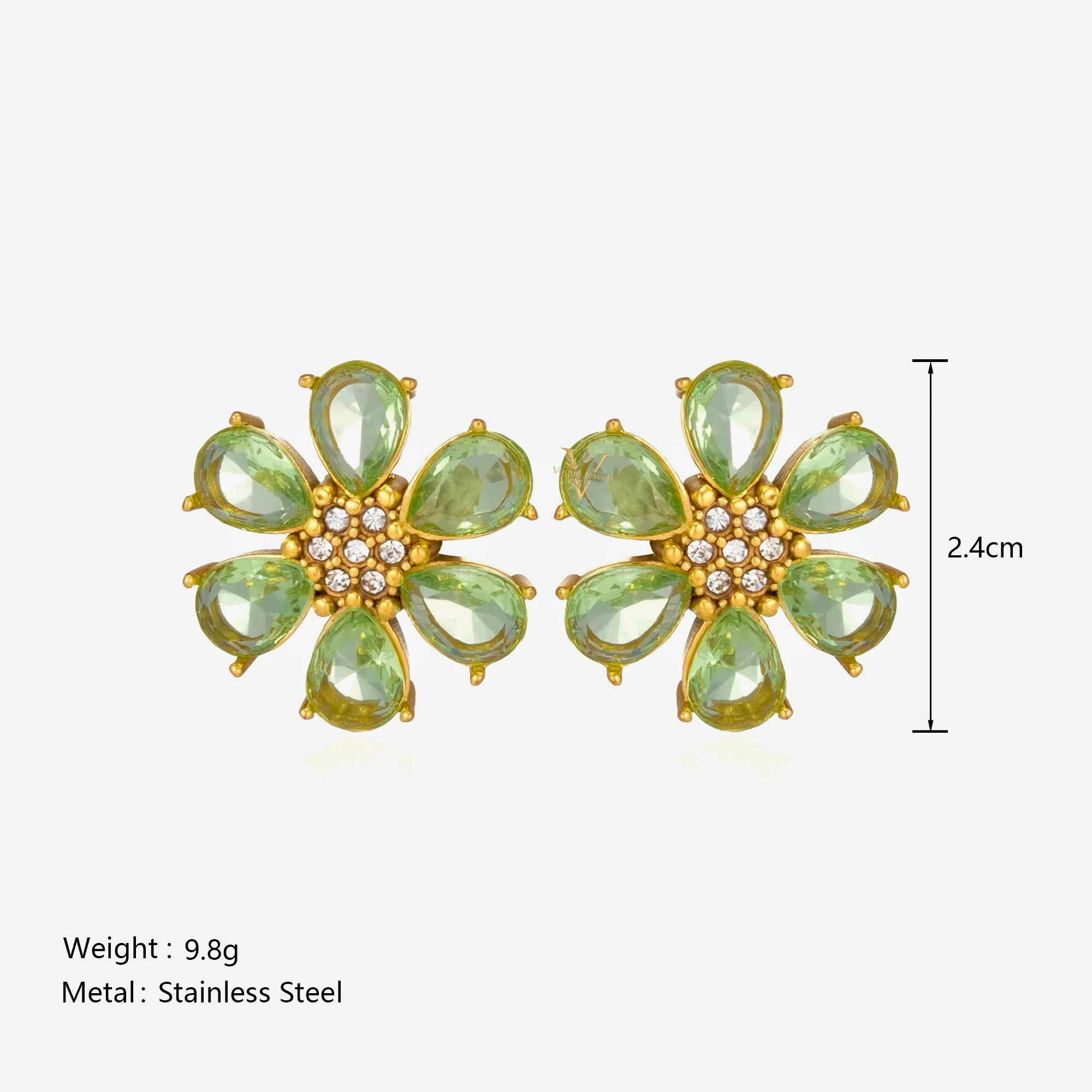 Emerald Bloom Earrings