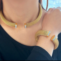 Eureka Mesh Studded Necklace / Bracelet