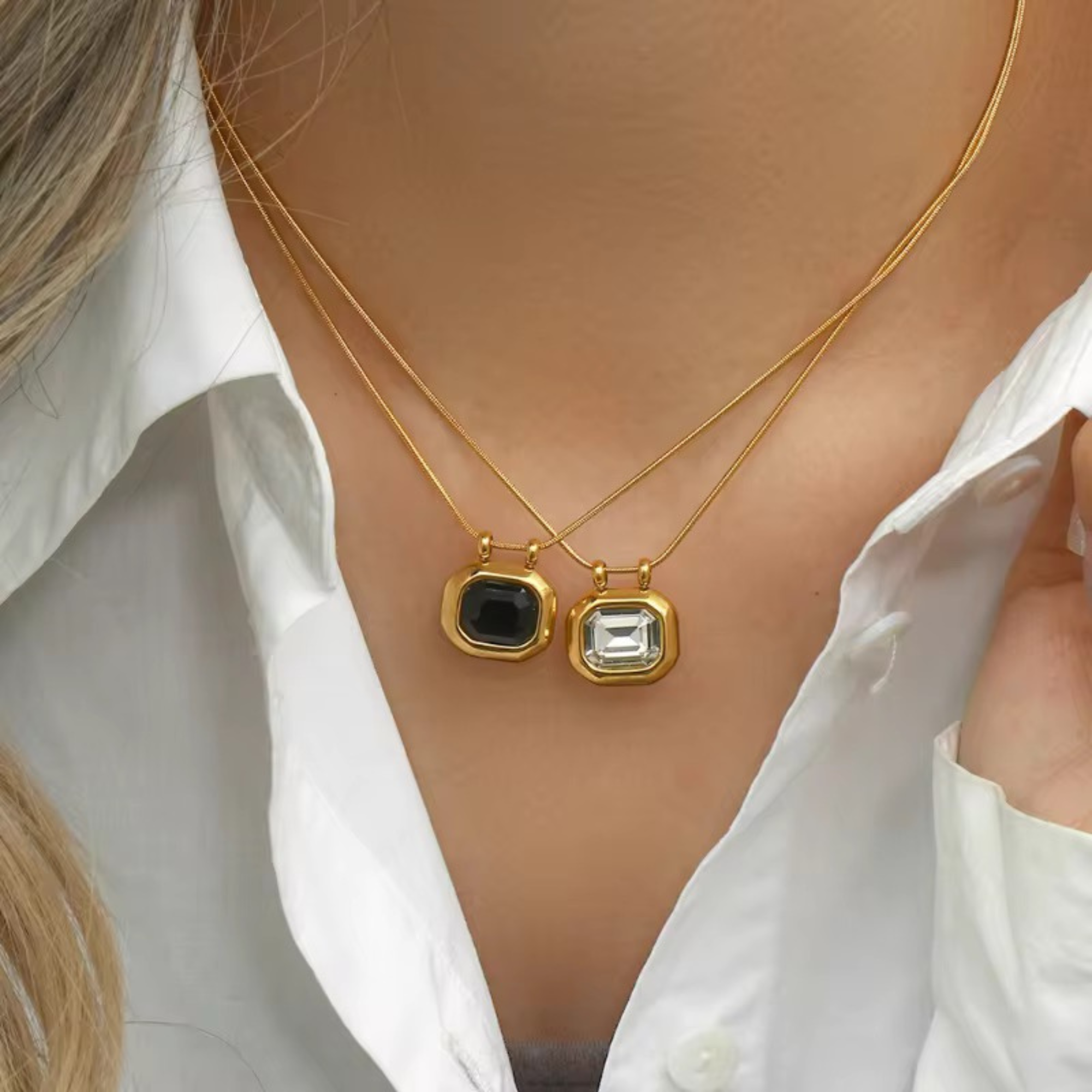 Square Signet Necklace