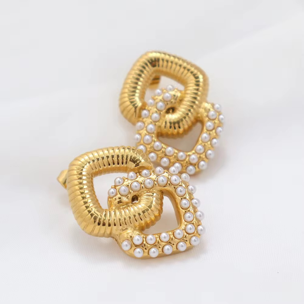 Pearl Knot Earrings