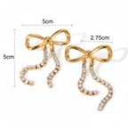 Poise Bow Drop Earrings