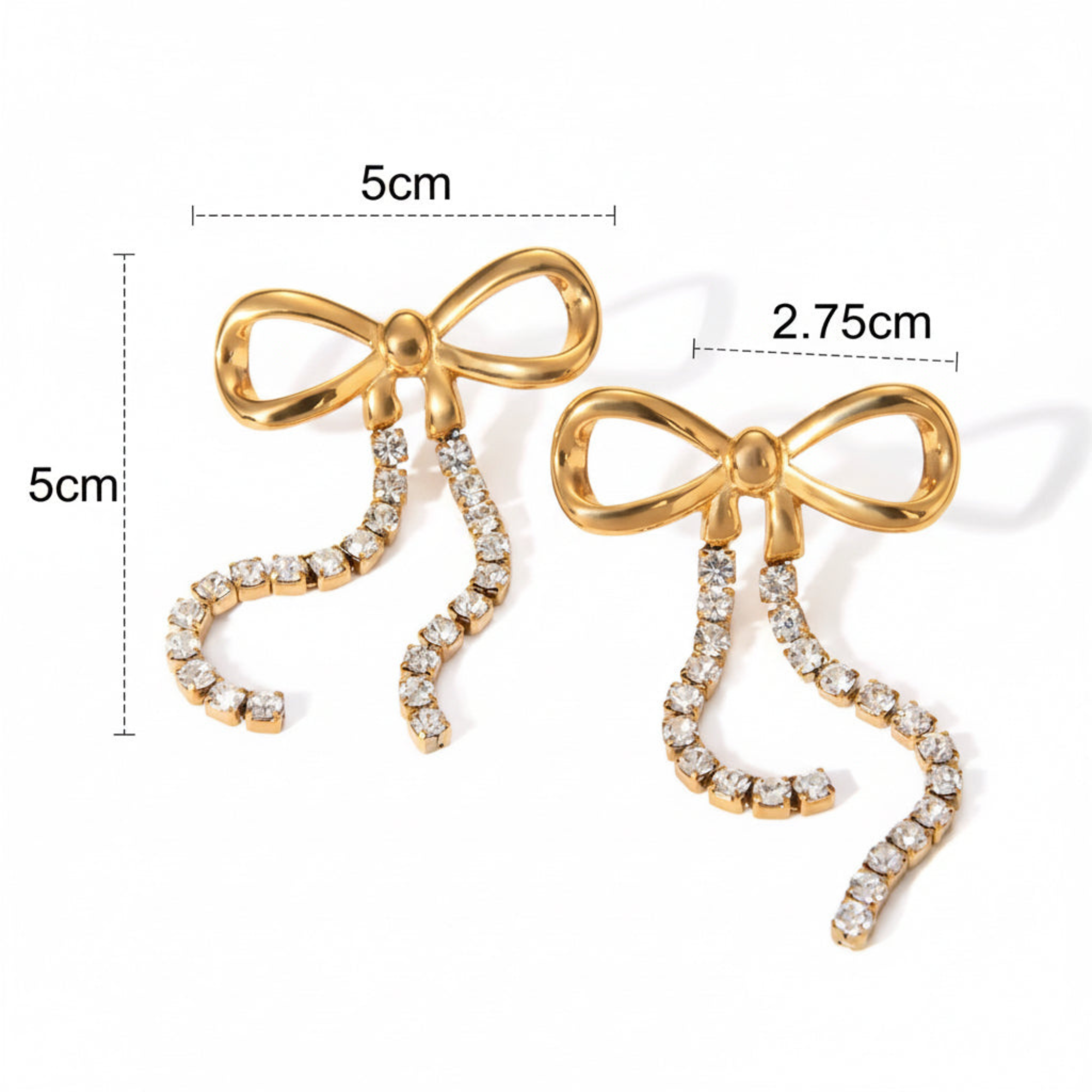 Poise Bow Drop Earrings