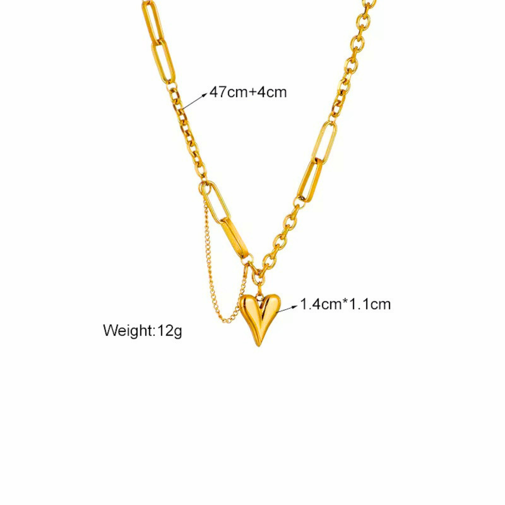Golden Heartbeat Necklace