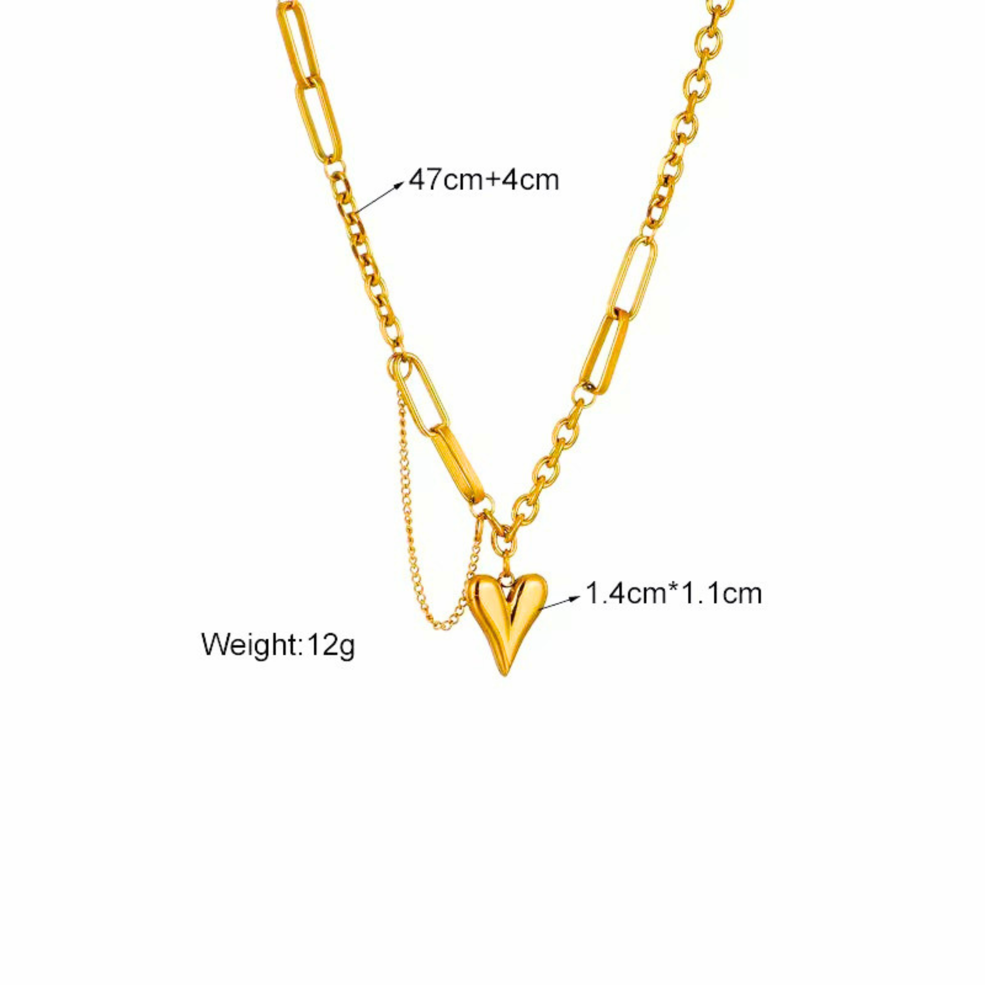 Golden Heartbeat Necklace