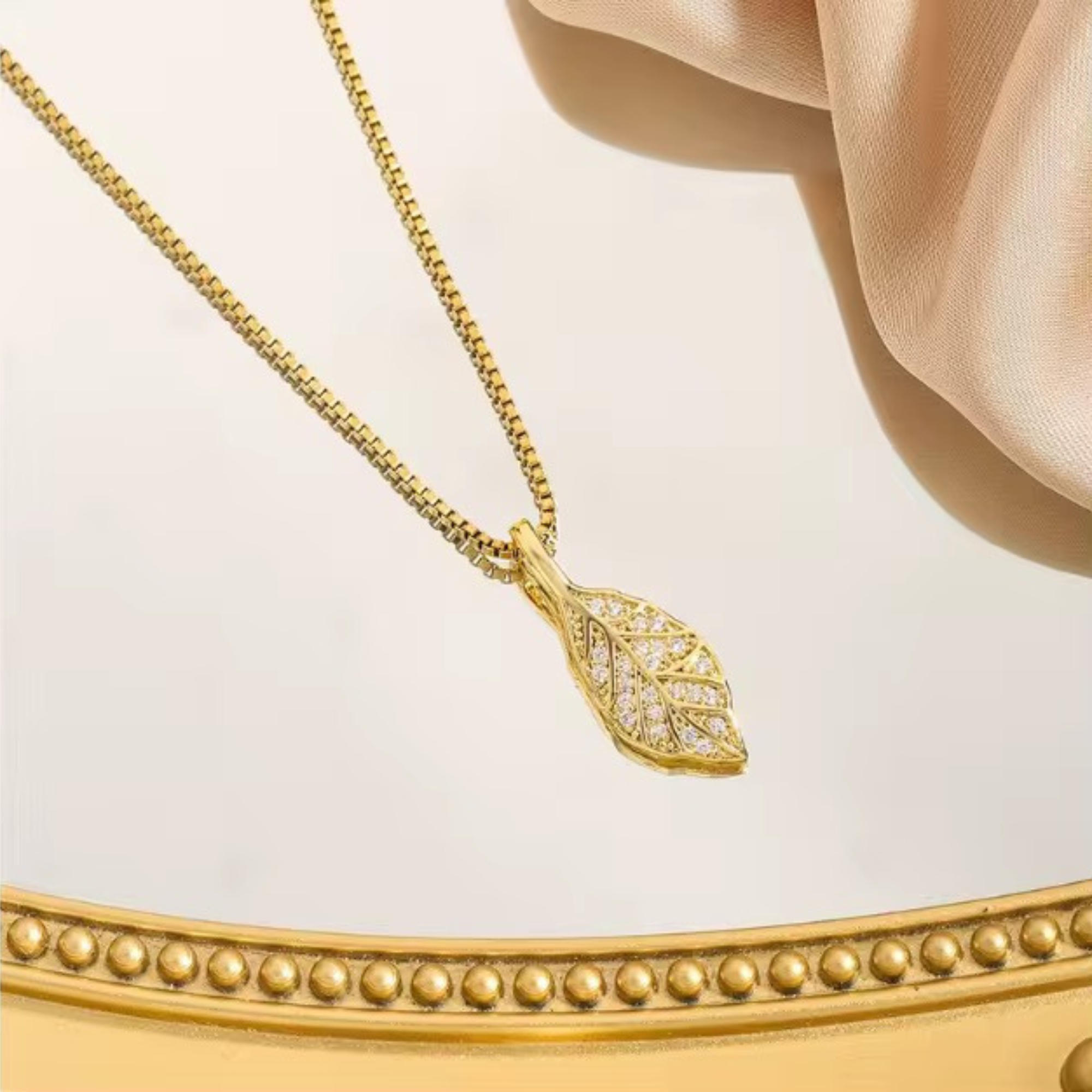 Gilded Leaf Necklace