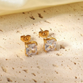 Tessa Square Zircon Studs