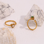Tessa Heart Ring￼