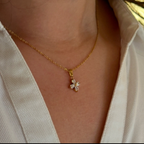 Four Petal Flower Necklace