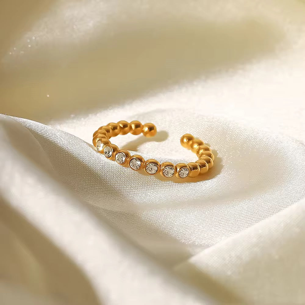 Jannat Adjustable Zircon Ring