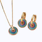 Prismora Set ( Necklace and Earrings)