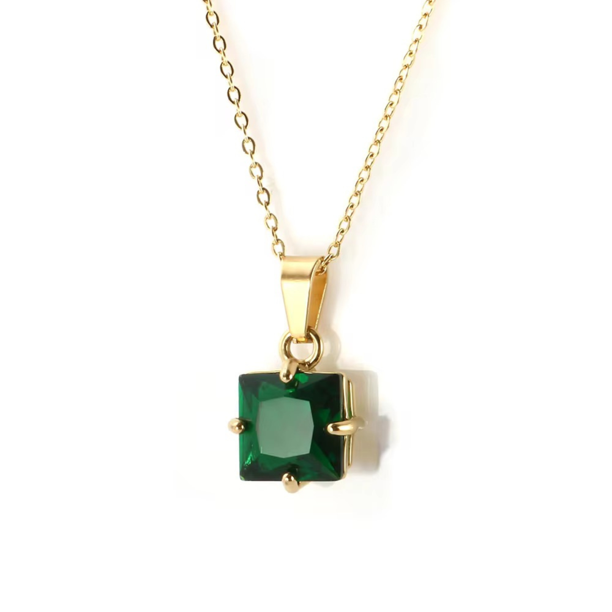 Brianna Square Zircon Necklace
