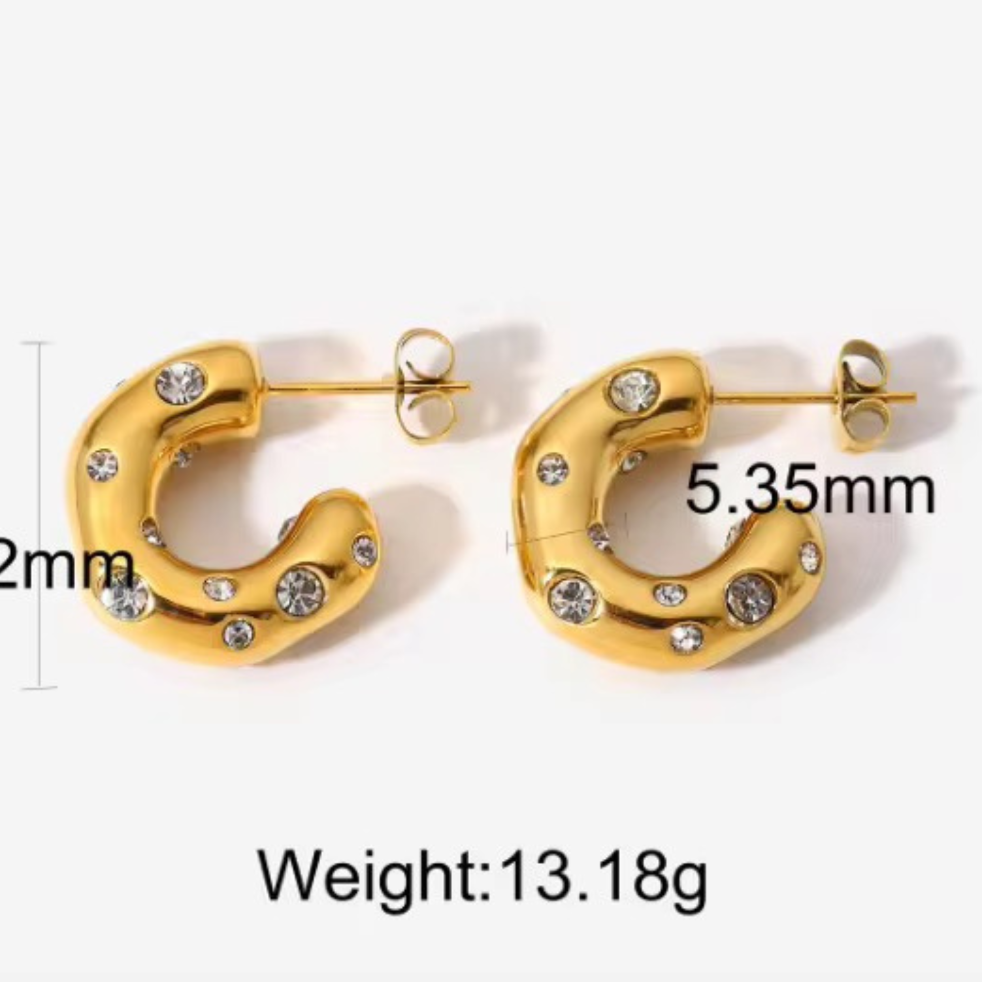 Emilia U-Shaped Hoops