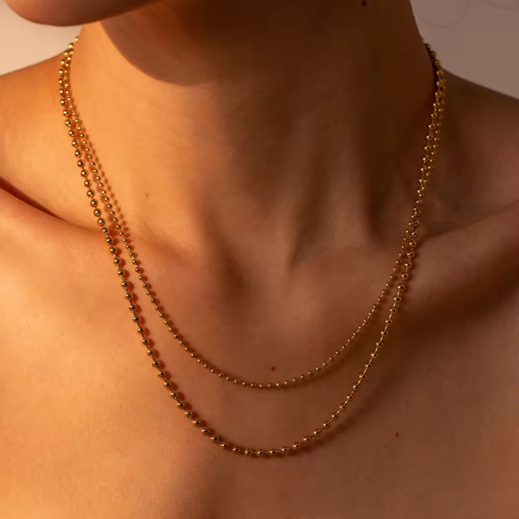 Twin Strand Aurum Necklace