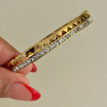 Golden Heartbeat Bangle