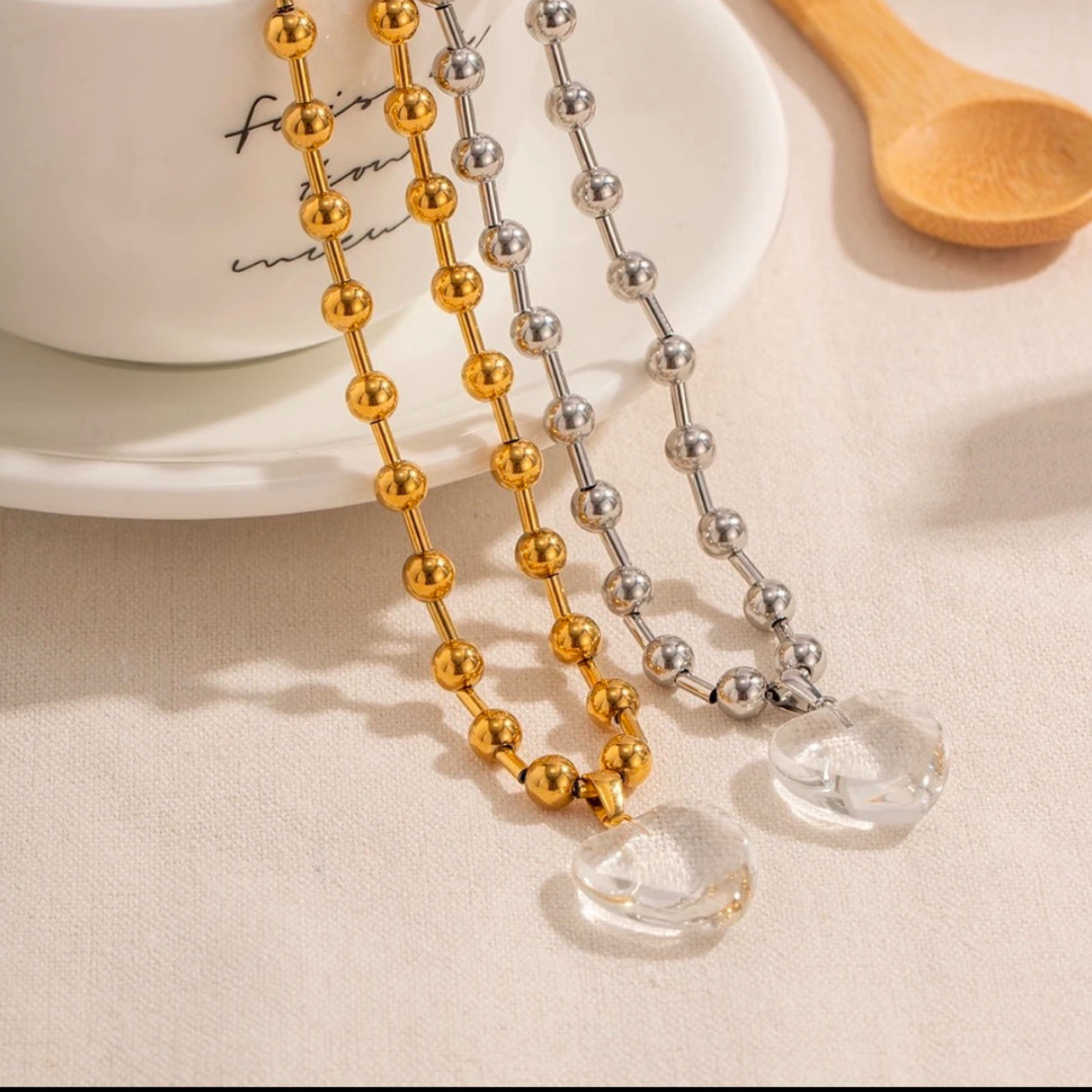 Beaded Heart Necklace
