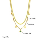 Evil Eye Multi Charm Necklace