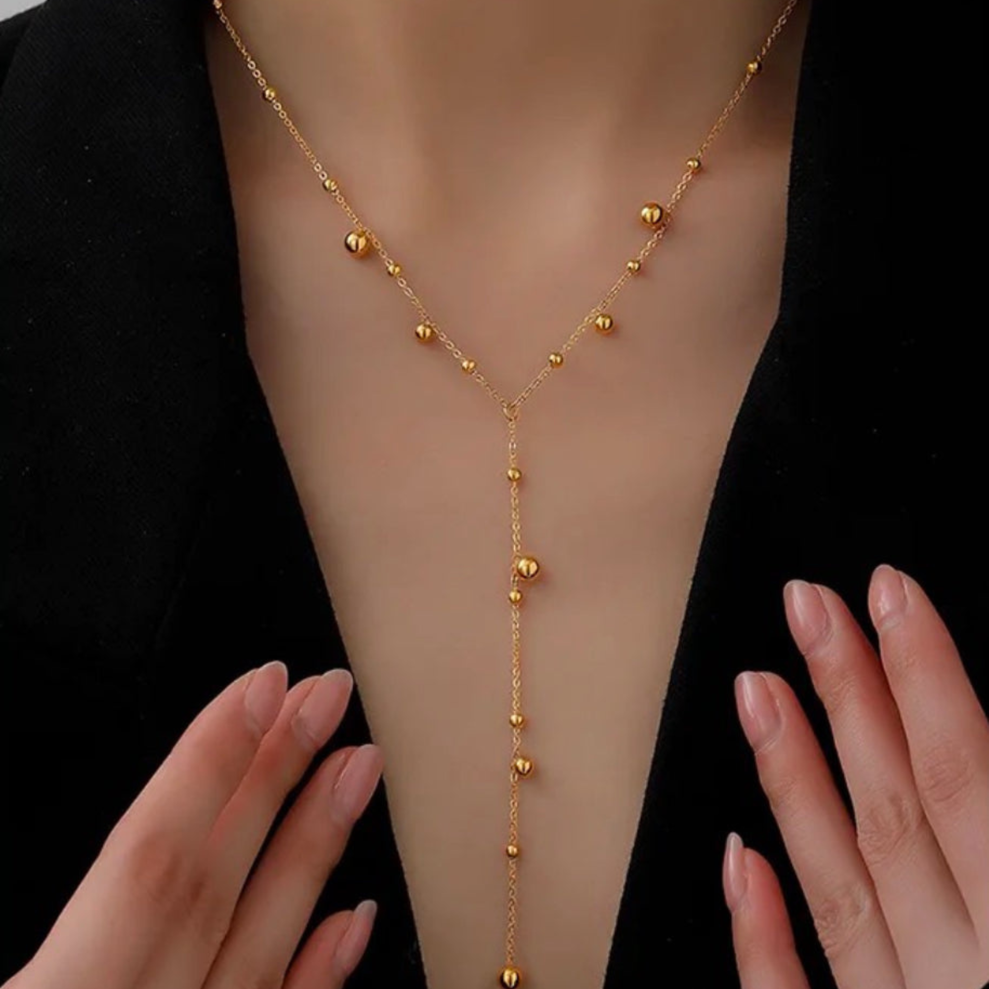 Dangling Beaded Necklace