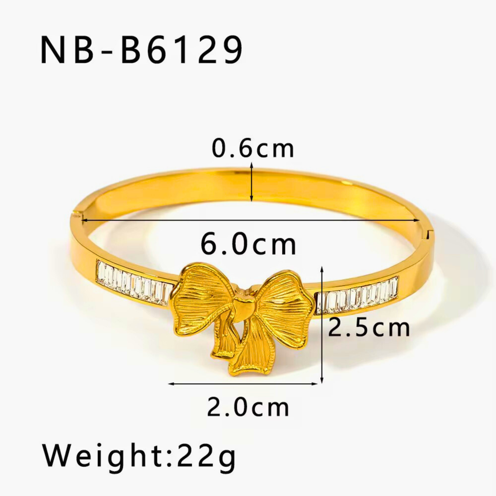 Crystal Bow Bracelet