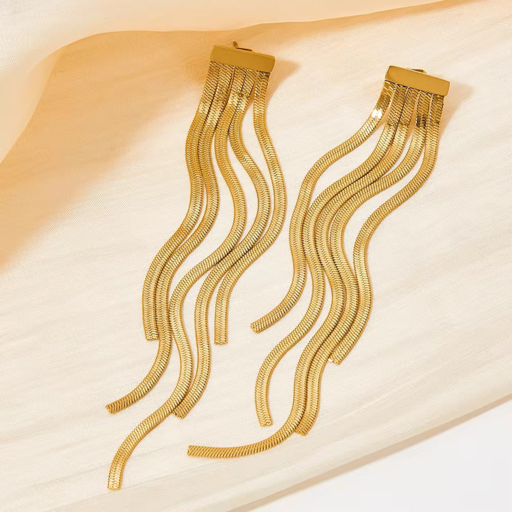 Dangling Chain Earrings