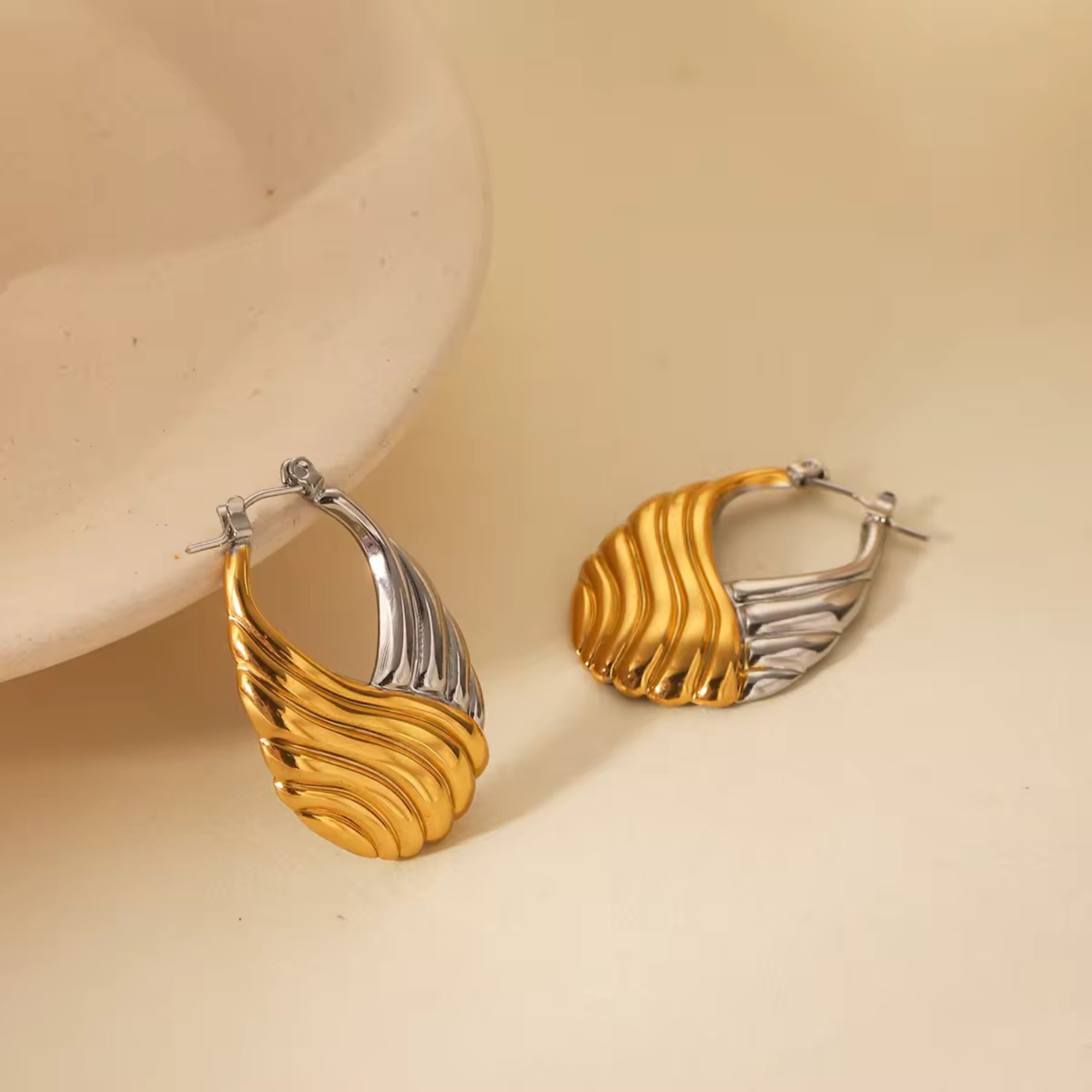 Luxe Wave Hoops