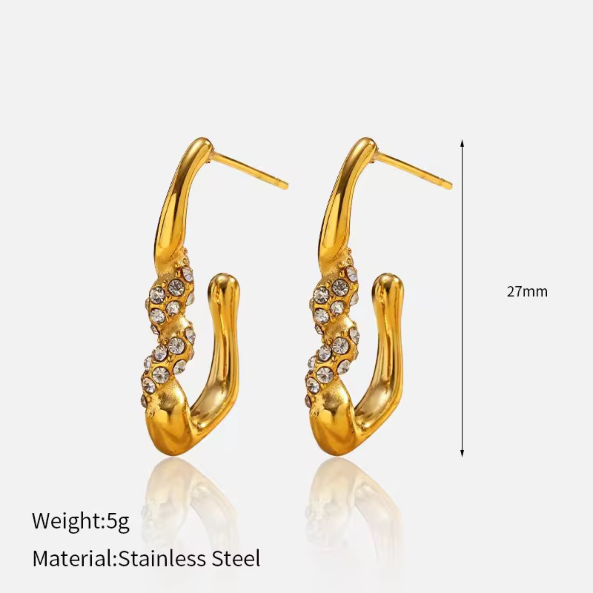 Serenity Twisty Hoops
