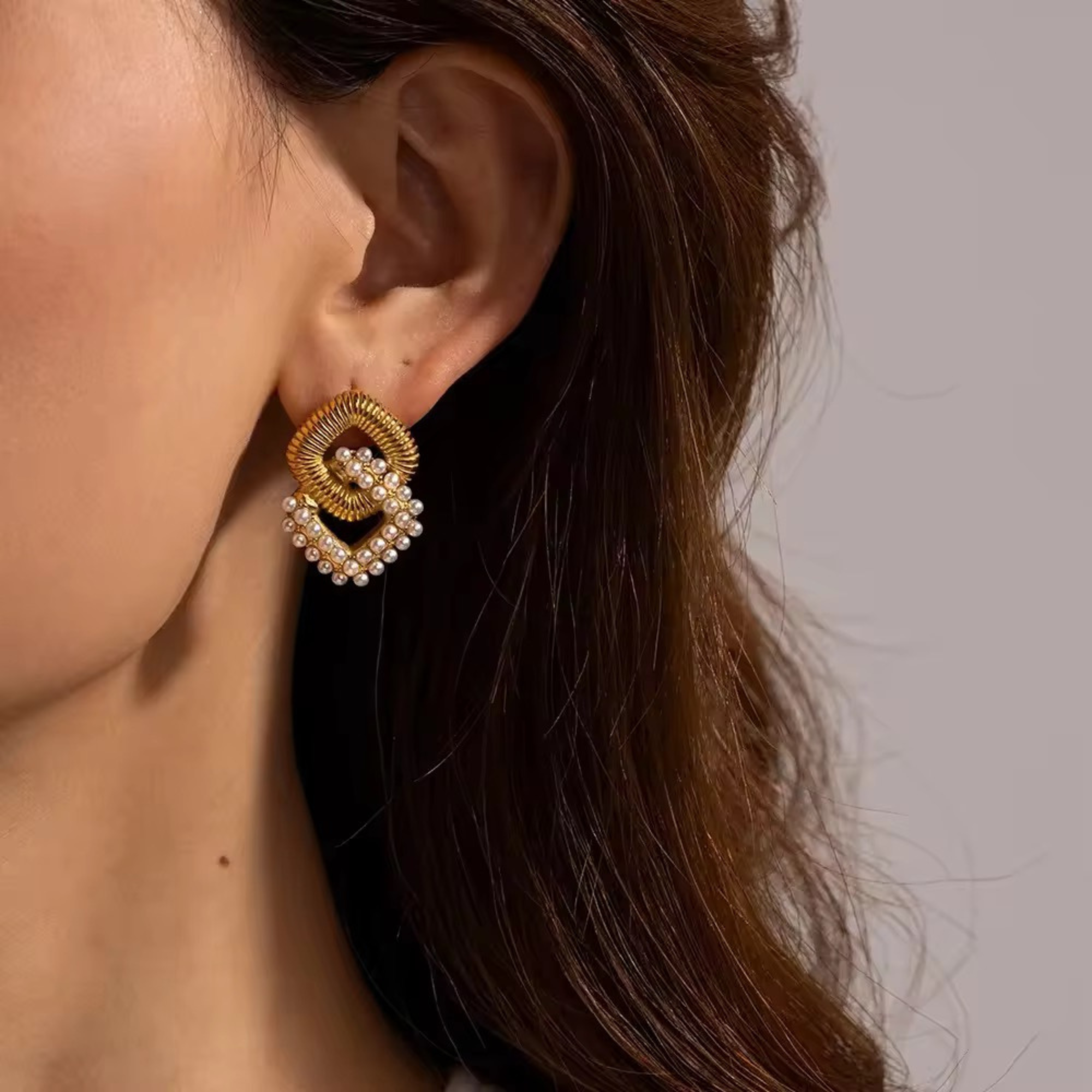Pearl Knot Earrings