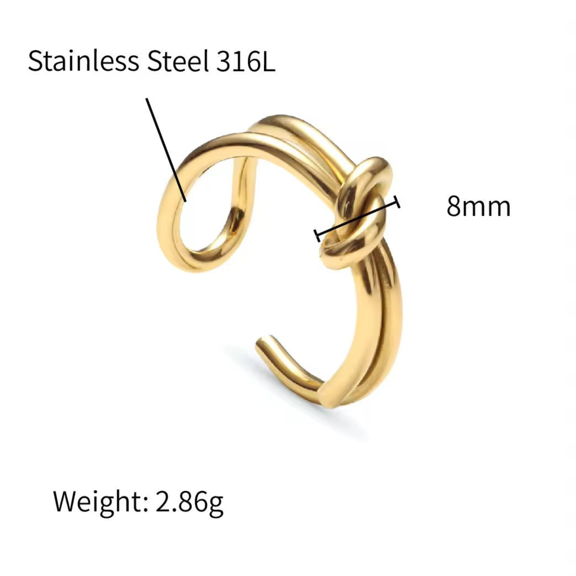 Knotty Adjustable Ring