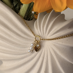 Aleena Triple Charm Necklace