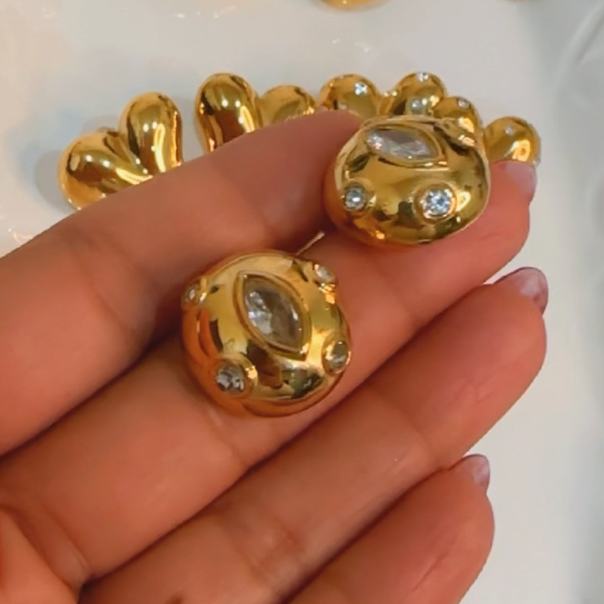 Gleaming Eye Orb Earrings