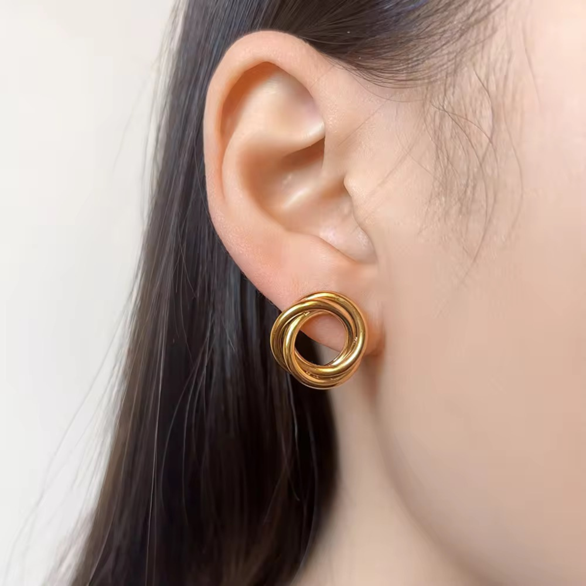 Spindle Gold Earrings