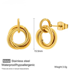 Spindle Gold Earrings
