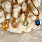 Aura Teardrop Necklace