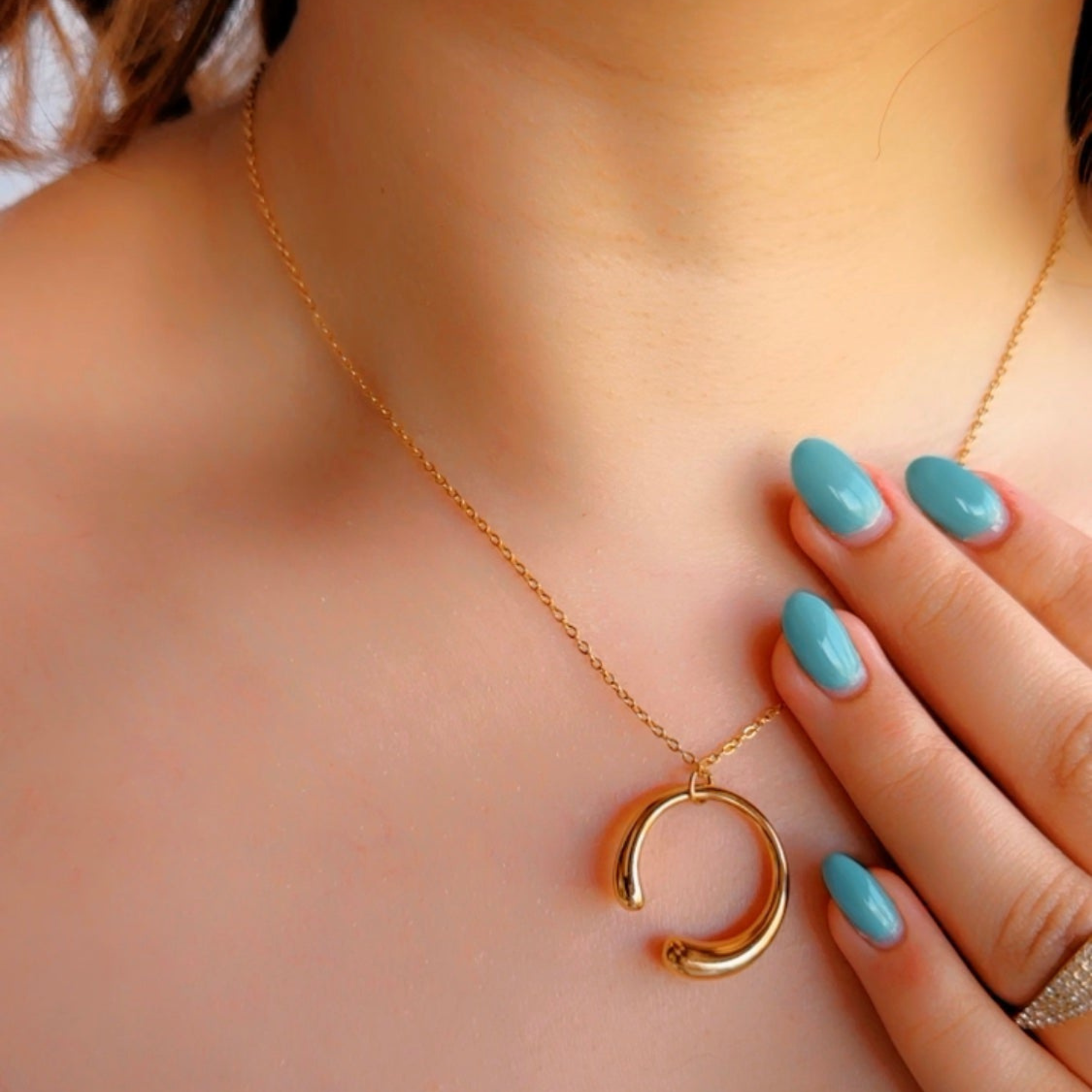 Kimberly Crescent Moon Necklace
