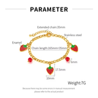 Strawberry Charm Bracelet