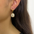Rose Carved Hoops