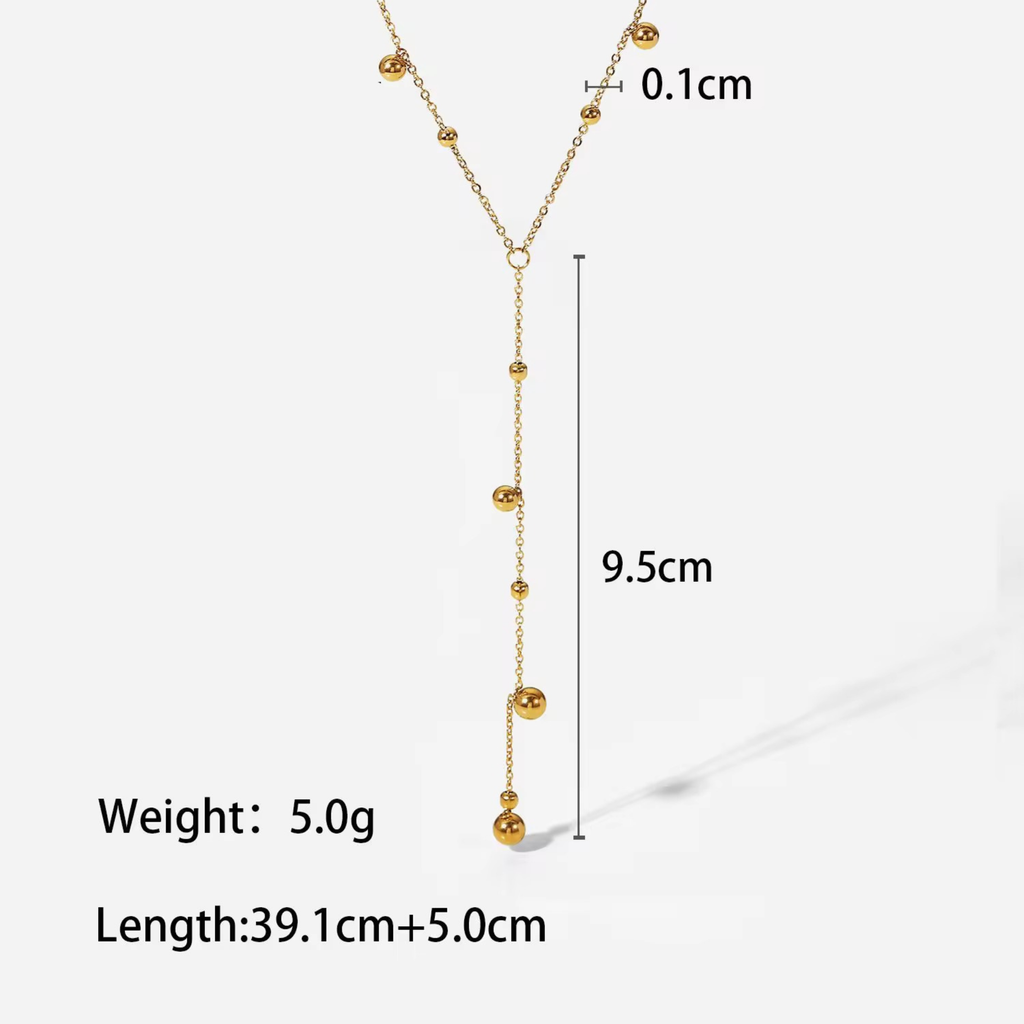 Dangling Beaded Necklace