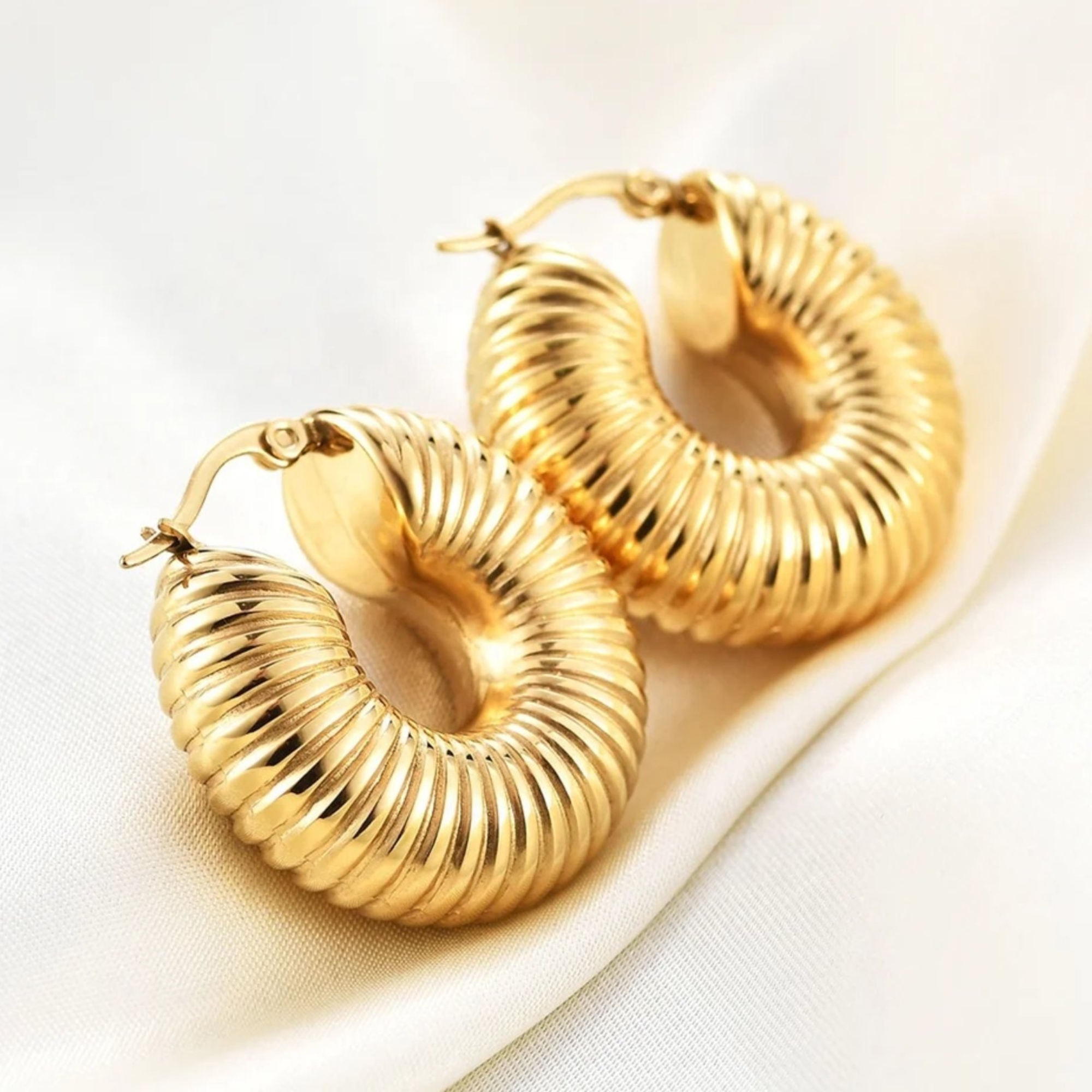 Zeba Coiled Hoops