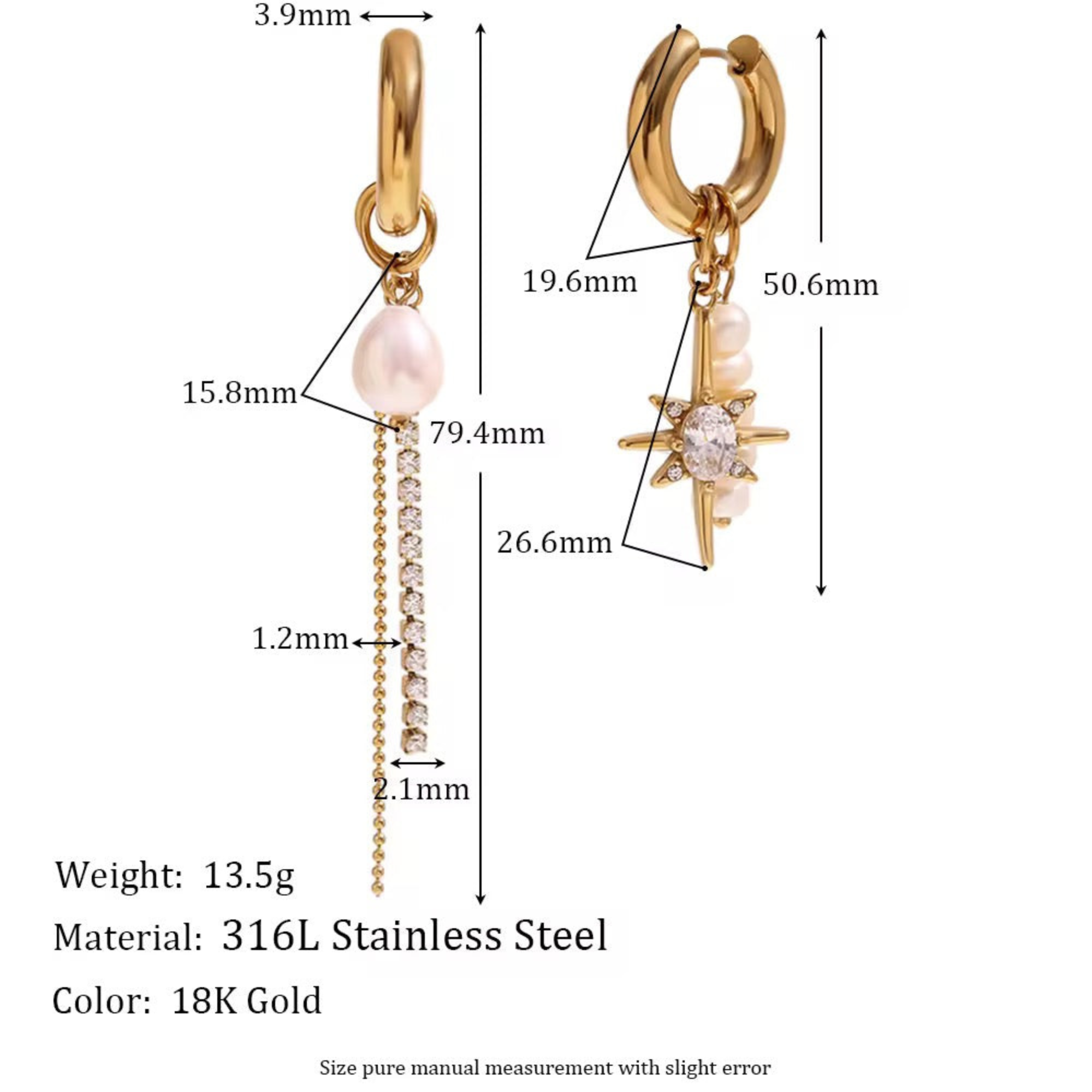 Serenya Mismatched Earrings
